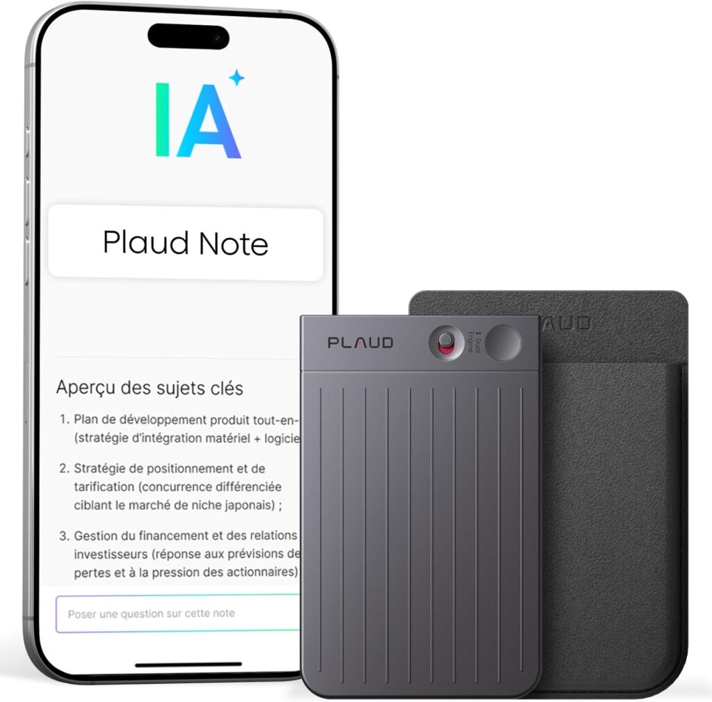 Plaud Note AI Voice Recorder: Transcription et résumé en 112 langues pour conférences et réunions