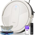 MONSGA Robot Vacuum Cleaner : 4000Pa, 140min d&rsquo;autonomie, pour sols durs et sous meubles
