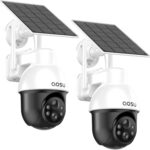 Aosu 3K Wireless Outdoor Camera : Surveillance par IA avec vision nocturne et alarme sonore.