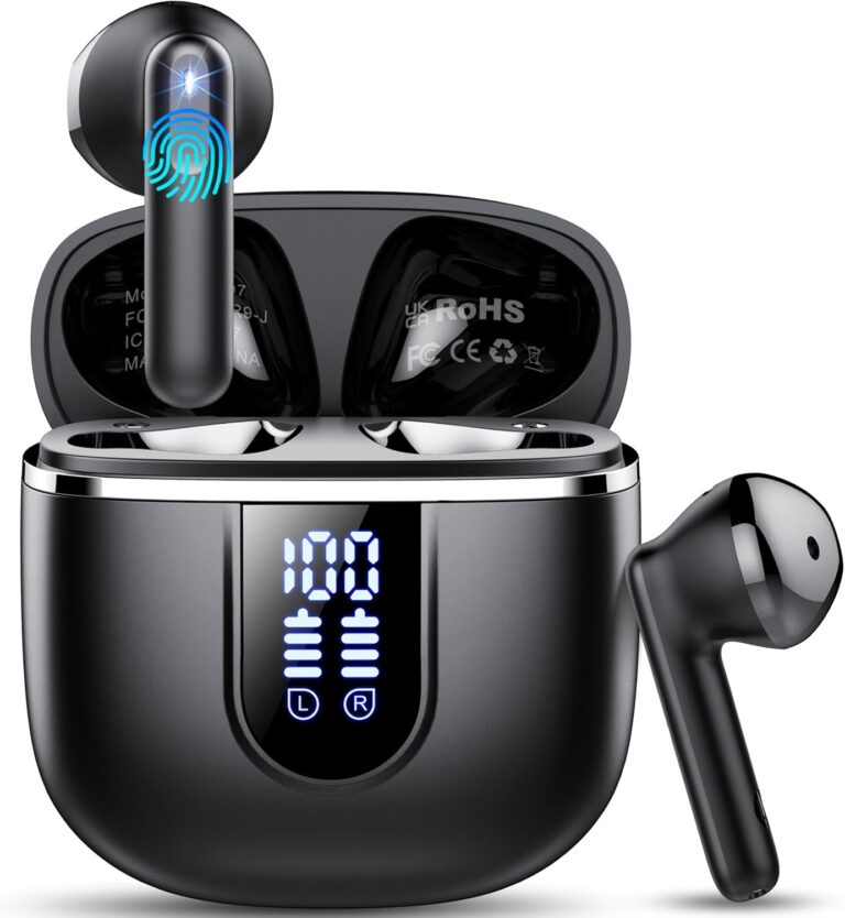 Casque Bluetooth 5.4 avec 4 micros ENC et étanchéité IP7, autonomie de 40 heures.