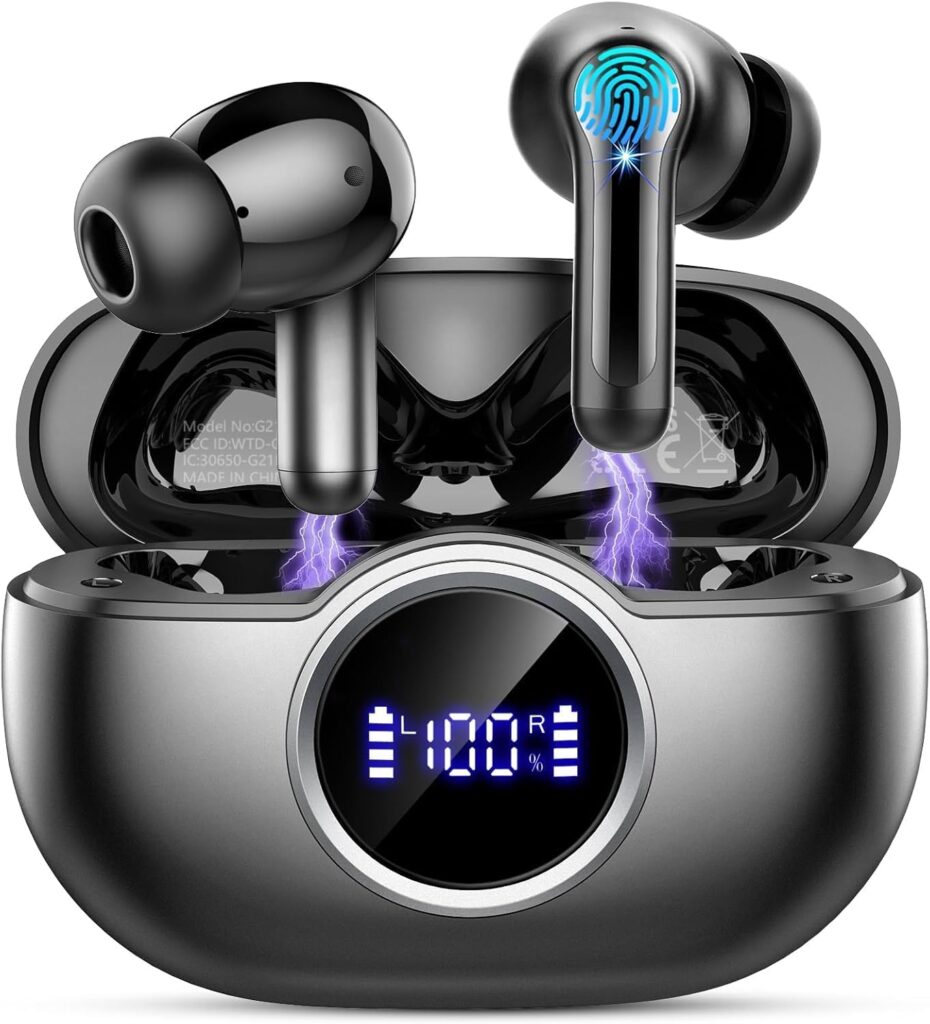 Casque Bluetooth 5.4 avec 36 heures d’autonomie et IP7 étanche, équipé de 4 micros ANC.