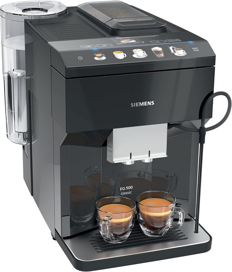 Siemens lance la machine à café EQ.500 Classic TP503R09 avec système iAroma et écran TFT.
