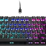Turtle Beach Vulcan TKL : Clavier mécanique RGB compact avec interrupteurs linéaires en titane