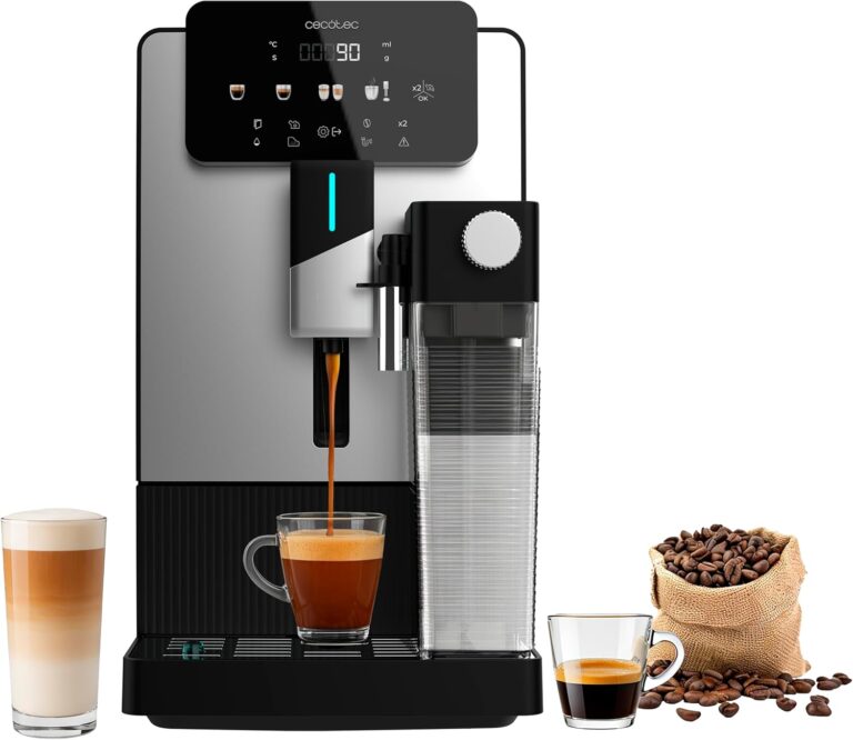 Cecotec lance une machine à café automatique de 1500W avec 6 boissons et broyeur conique.