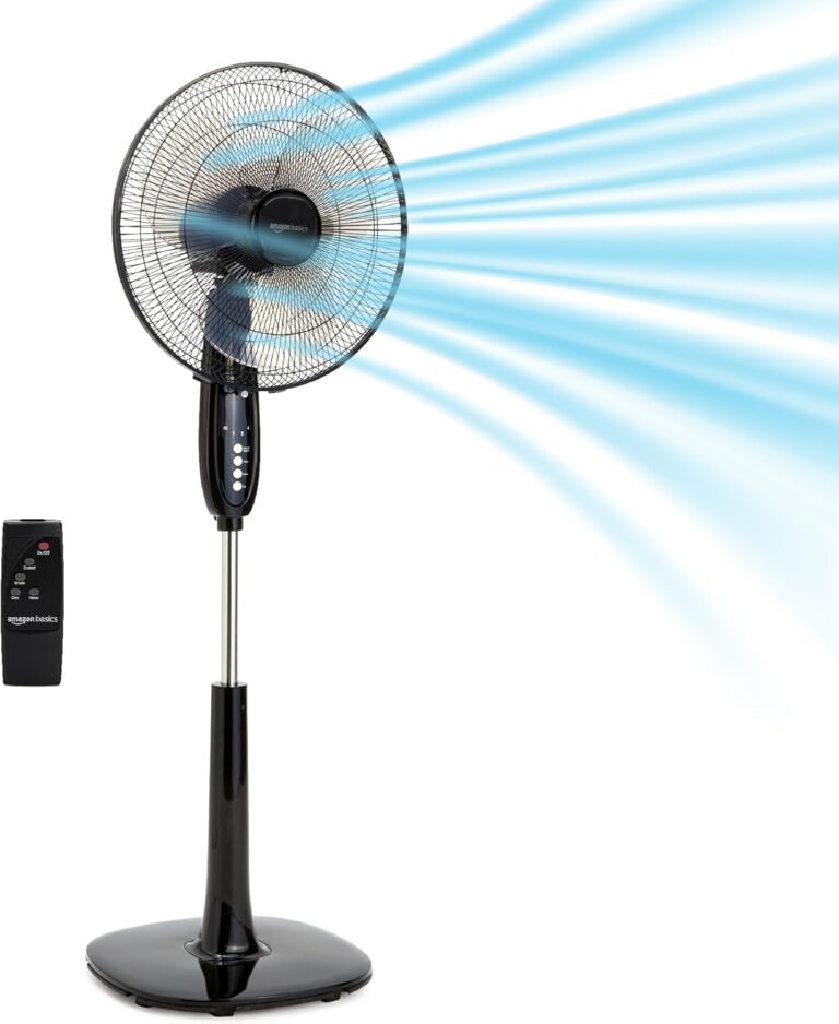 Amazon Basics lance un ventilateur sur socle de 40 cm avec télécommande et fonctions réglables.