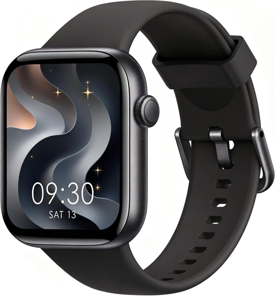 Montre connectée sportive étanche IP68 avec surveillance de la santé et Bluetooth pour Android et iOS
