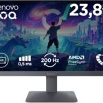 Lenovo présente le moniteur LOQ 24-10 : écran FHD 23.8 » 200 Hz avec 99% sRGB en Lunar Grey.