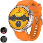 Montre connectée homme/femme avec assistant vocal et écran HD de 1,52 pouce, 120+ modes sportifs.