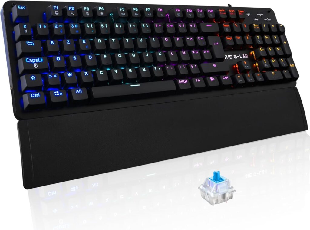 The G-Lab lance un clavier mécanique Azerty Keyz Carbon E avec 16 effets de rétroéclairage.