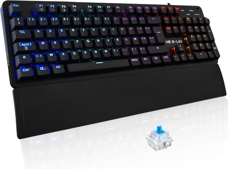 The G-Lab lance un clavier mécanique Azerty Keyz Carbon E avec 16 effets de rétroéclairage.