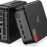 NiPoGi E3B Mini PC avec AMD Ryzen 5 7430U, 32 Go RAM et triple affichage 4K disponible.