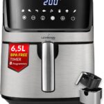 LEHMANN Air Fryer XL 6.5L : Friteuse sans huile avec 8 programmes et tiroir large.