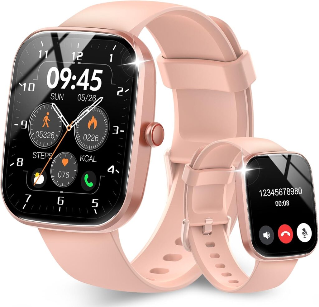 Csasan Smart Watch : Montre connectée IP68 avec suivi d’activité et appels Bluetooth