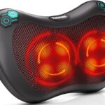 TAKRINK Shiatsu Massage Cushion : dispositif de massage cervical à 8 nœuds et 3 vitesses ajustables