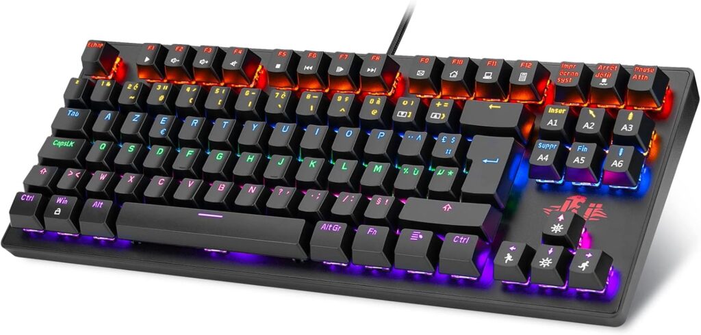 Rii Mechanical Gaming Keyboard : 22 modes RGB et conception compacte pour PC et consoles.