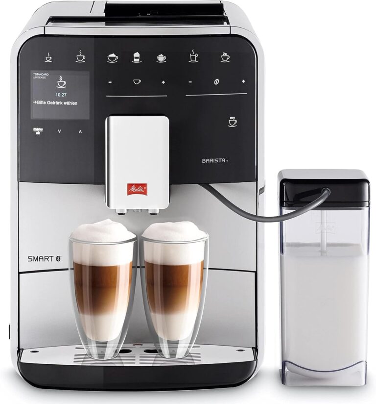 Melitta Barista T Smart Silver : machine à café connectée avec 18 spécialités et système à une touche.