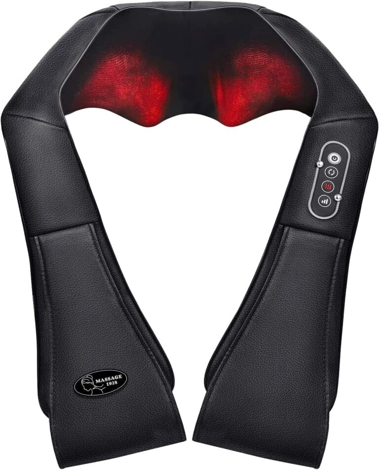 Massage Shiatsu avec chaleur à 45℃, trois vitesses, pour le dos, les épaules et les jambes.