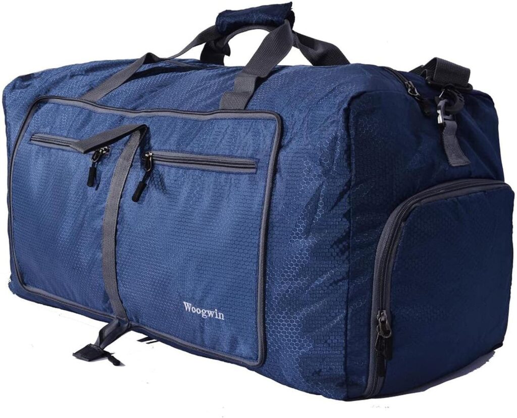 Bagage pliable EHSBUY 60L avec compartiment pour chaussures pour voyages sportifs et nuit