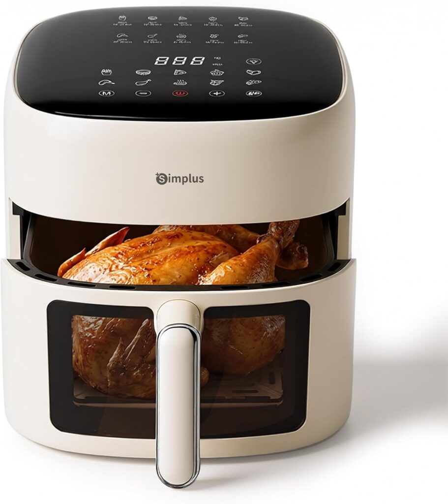 SIMPLIS Air Fryer 6.5L : Friteuse sans huile avec cuisson à 90 % moins grasse.