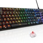 The G-Lab Keyz Platinum : Clavier gaming mécanique AZERTY avec rétroéclairage RGB et fonctionnalité anti-ghosting.