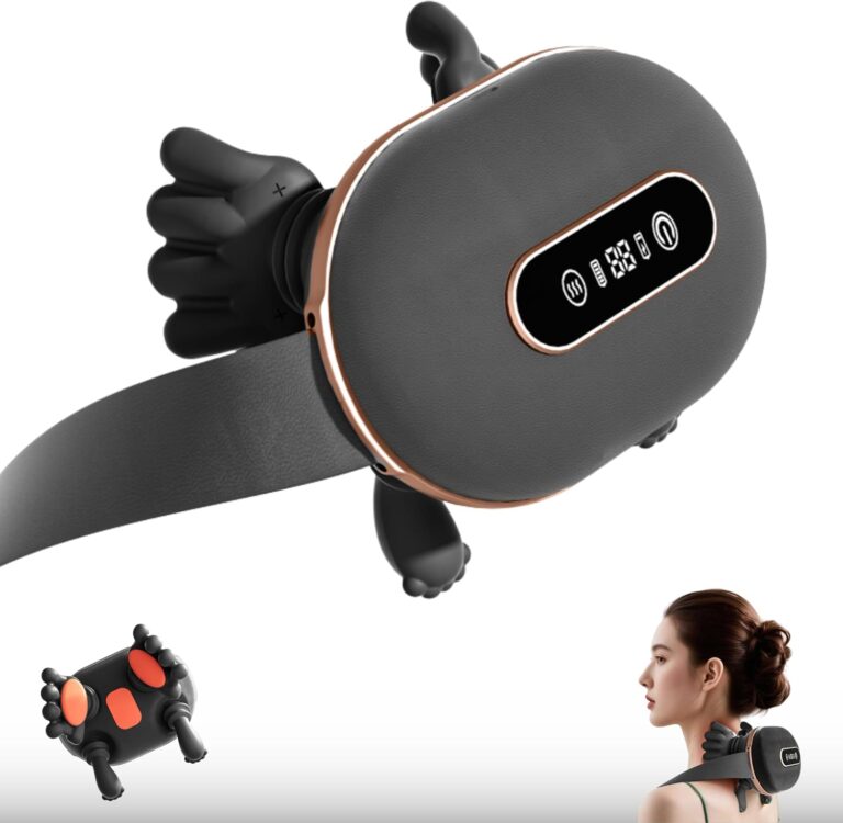Lancement du masseur de cou électrique 4D Shiatsu avec chaleur et multiples intensités de massage.