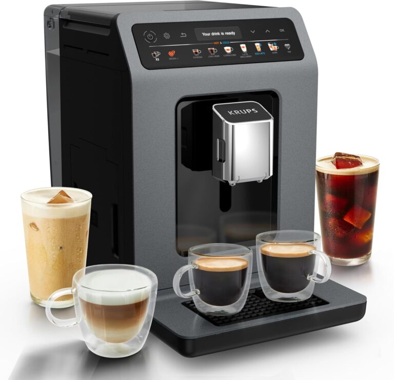 Krups Evidence Hot & Cold : Machine à café automatique avec 18 recettes disponibles