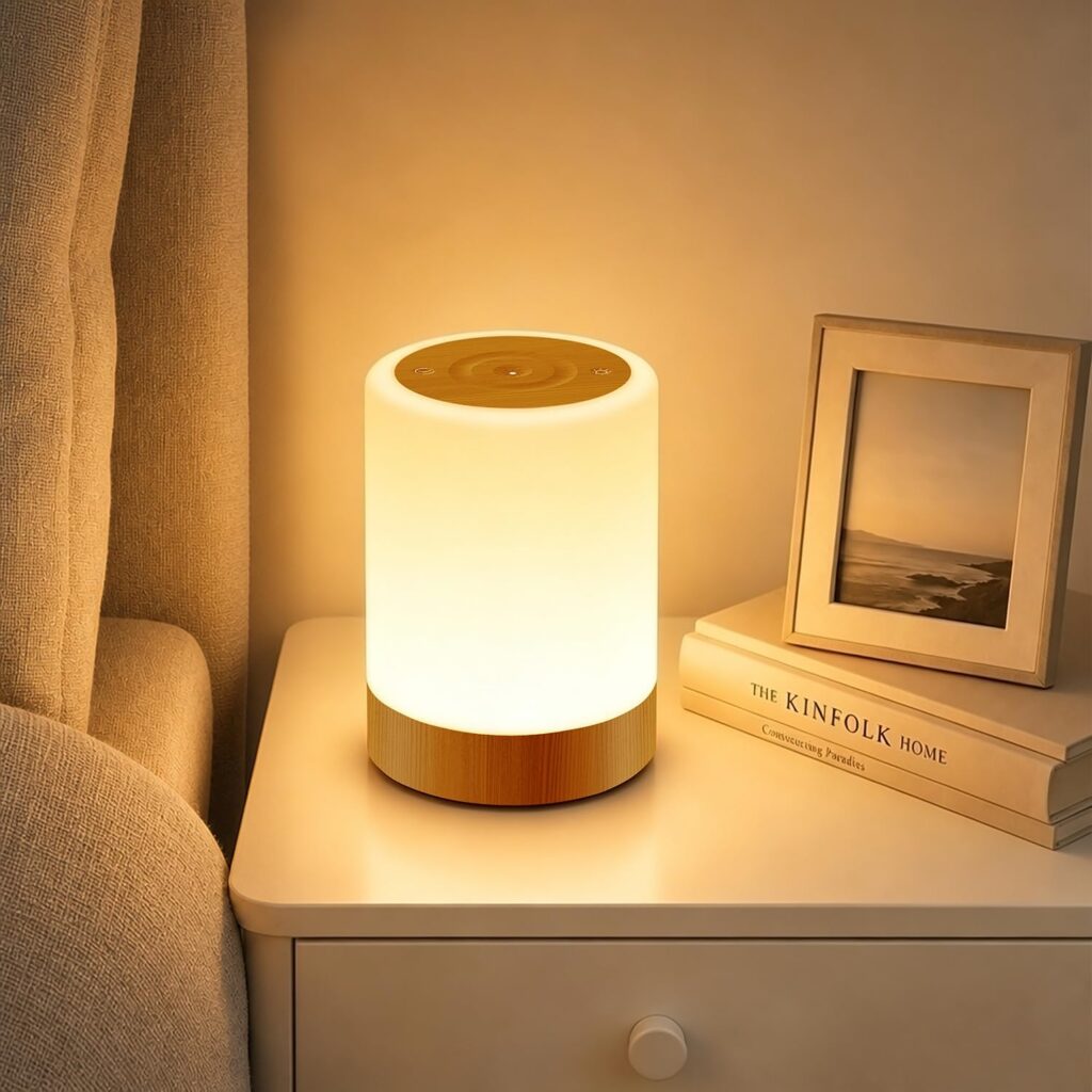 Lampes Auxmir : lampe sans fil à effet RGB, rechargeable, idéale pour les chambres d’enfants.