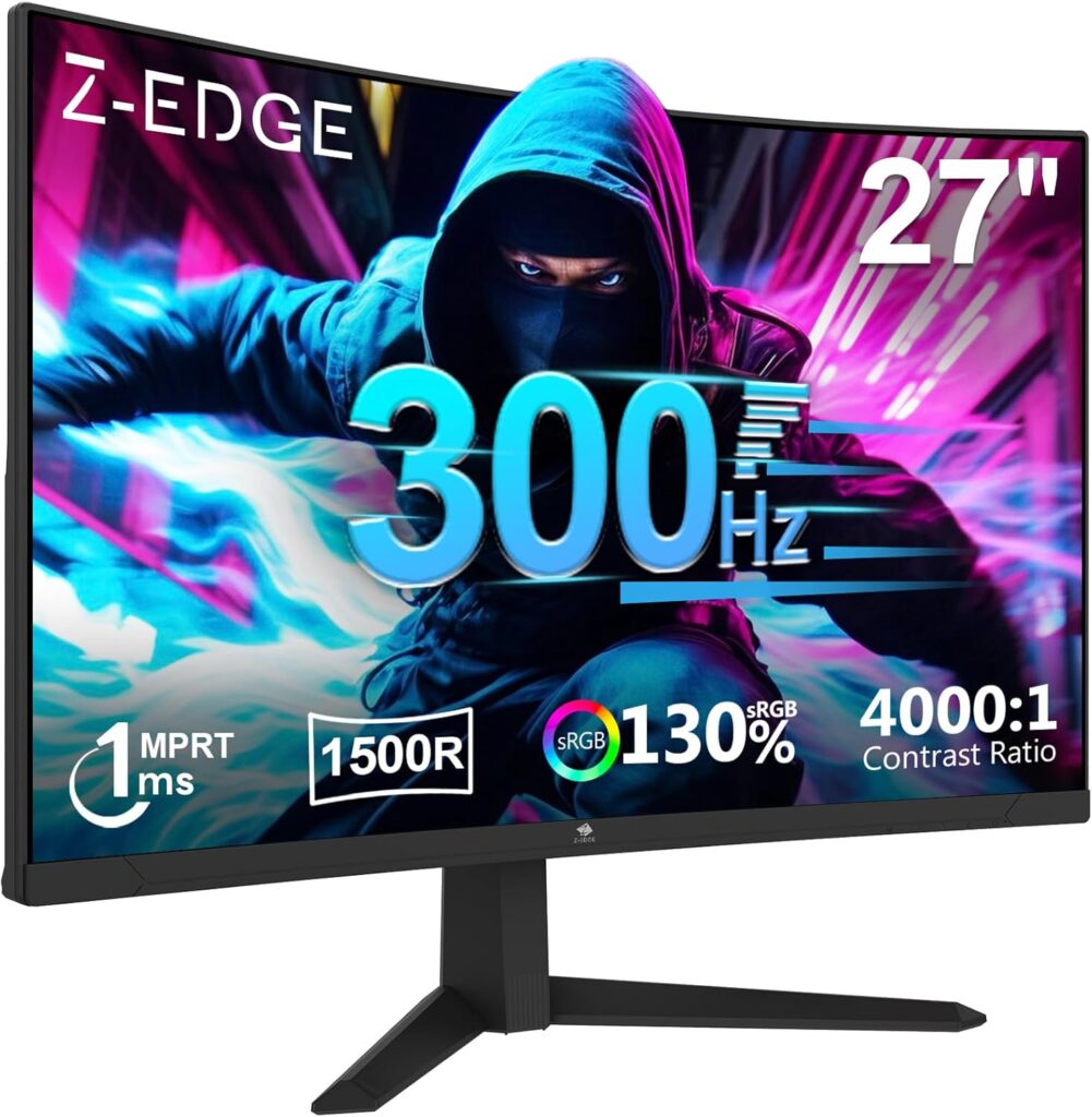Z-Edge présente un écran de jeu incurvé 27 pouces avec 300Hz et support FreeSync