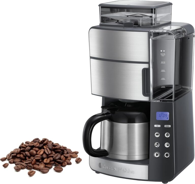 Russell Hobbs lance la machine à café 25620-56 avec broyeur intégré et fonctionnalités programmables.