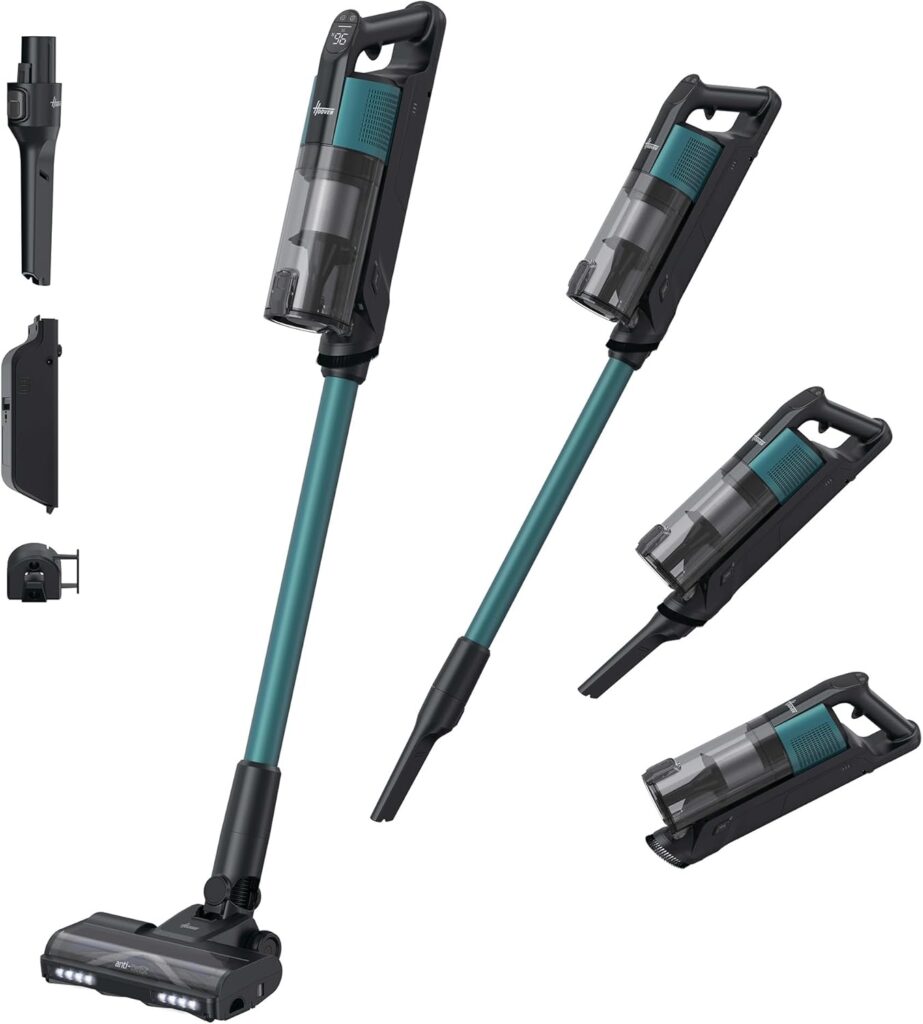 Hoover HF3 Core : Aspirateur sans fil léger, autonomie de 60 min et technologie anti-tangle.
