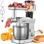 VEVOR Lancement d’un robot culinaire 4.3 L avec fonction hachoir et mixeur en acier inoxydable