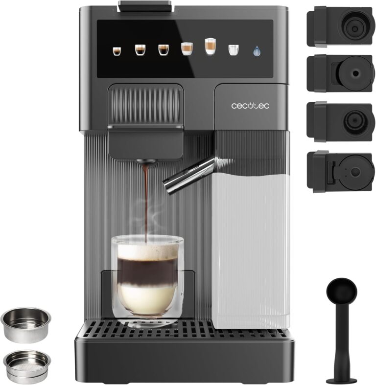 Cecotec FreeStyle Latte T : machine à café multifonction 1350 W avec réservoir de 400 ml.