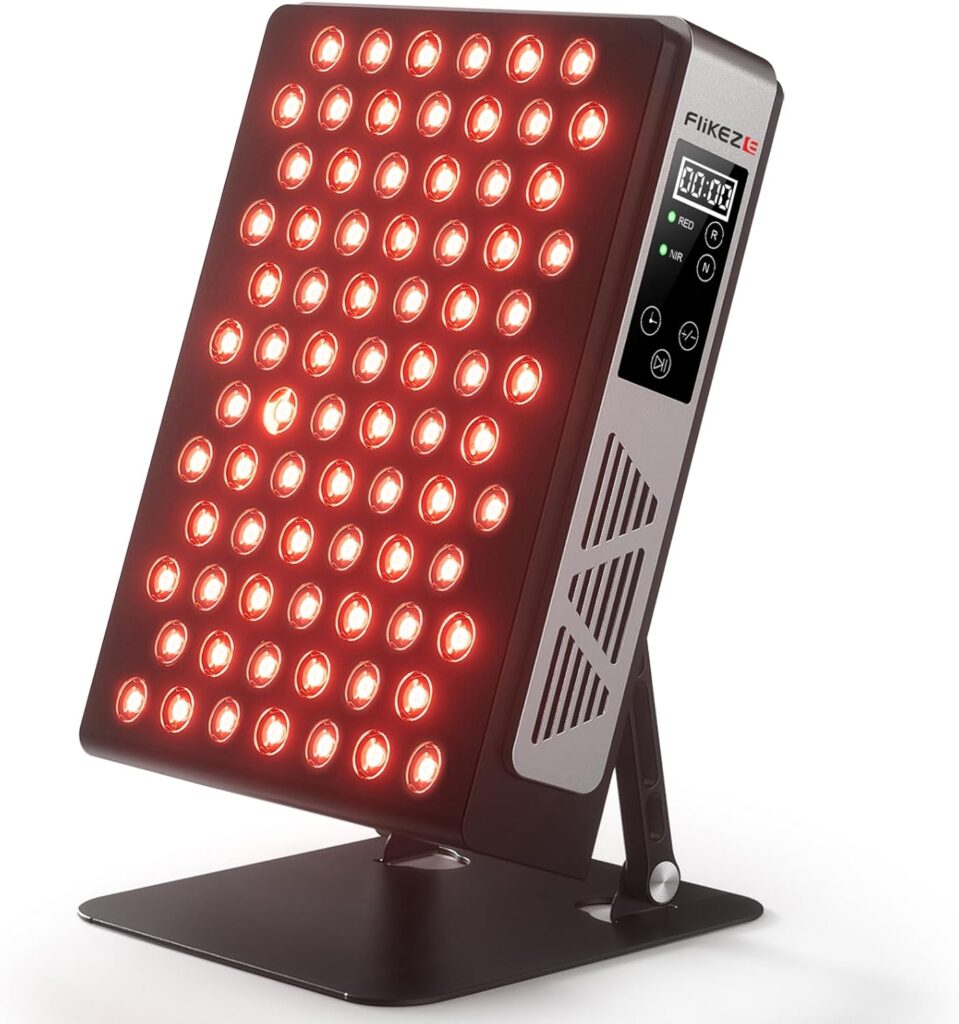 FliKEZE Infrarouge Lampe à 78 LEDs pour thérapie par la lumière rouge et soulagement de la douleur