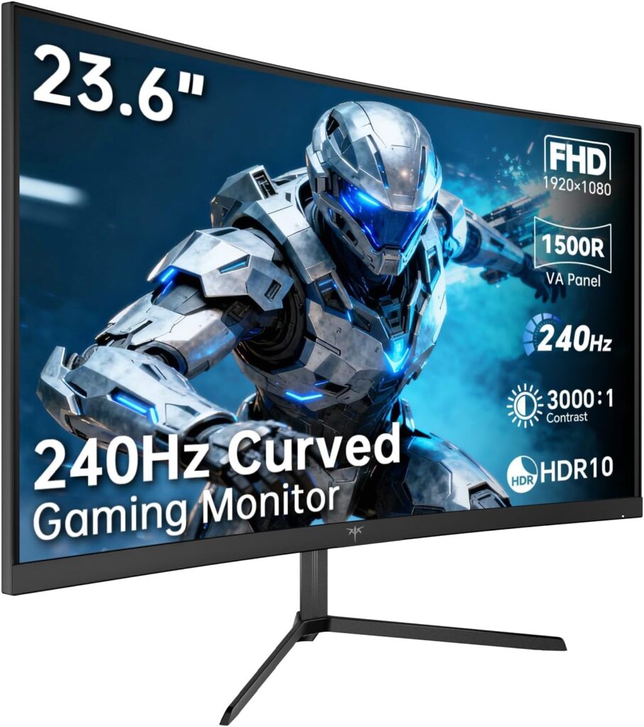 KTC lance un écran de jeu incurvé 24 pouces Full HD avec FreeSync et faible lumière bleue.