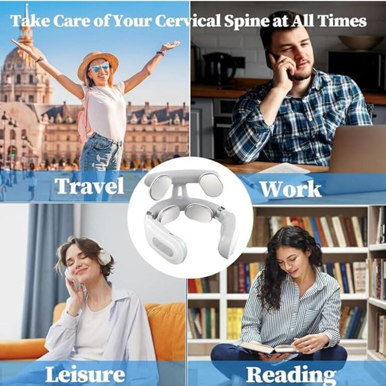 Vertaline CerviRest : dispositif de neuromodulation sans fil pour douleurs cervicales, 6 modes et 16 intensités.