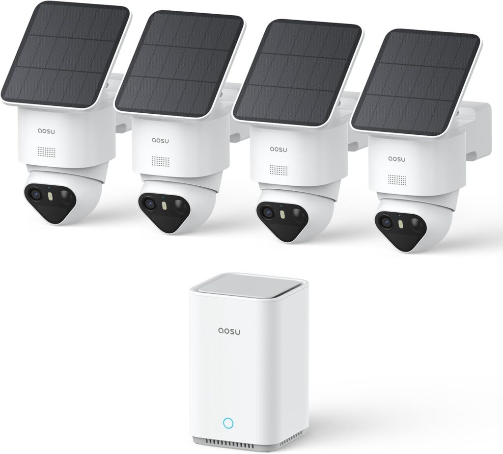 Aosu 4K T2 Ultra : Caméra de surveillance avec suivi AI et stockage extensible en local.