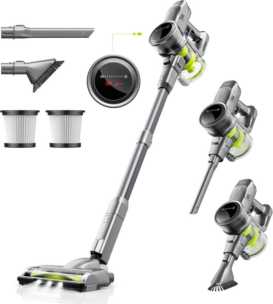 Kalado 26000pa : Aspirateur sans fil avec trois modes et batterie amovible pour divers sols.
