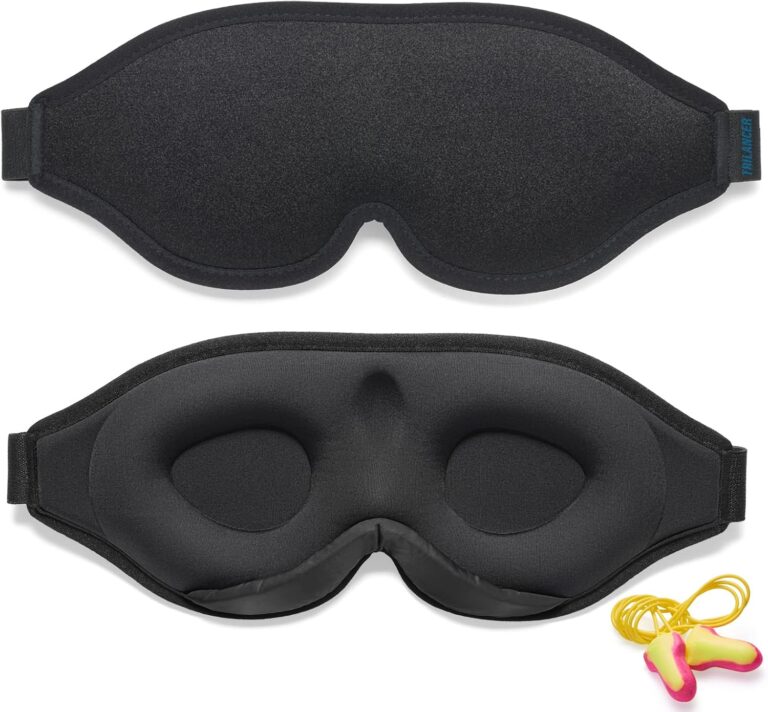 Nouveau masque de nuit innovant pour homme et femme, conçu pour bloquer la lumière et favoriser le sommeil.