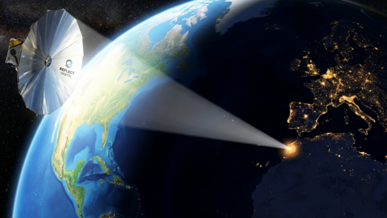 Une start-up teste 50 000 réflecteurs spatiaux pour éclairer la nuit sur Terre.