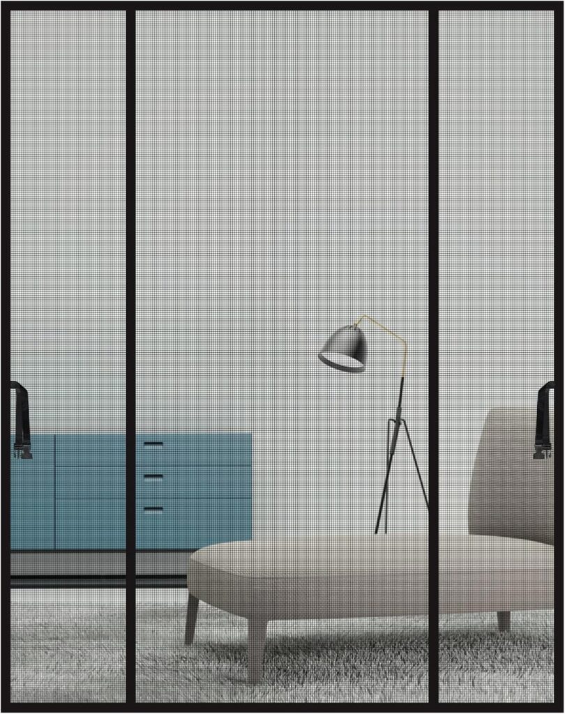 LALAGO présente un rideau moustiquaire magnétique de 180 x 222 cm pour fenêtres et balcons.