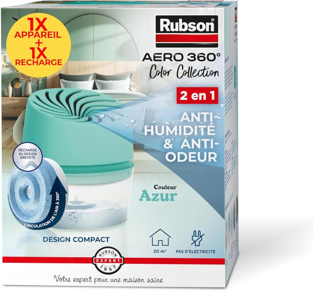 Rubson lance un absorbeur d’humidité Aero 360° pour des pièces jusqu’à 20 m²
