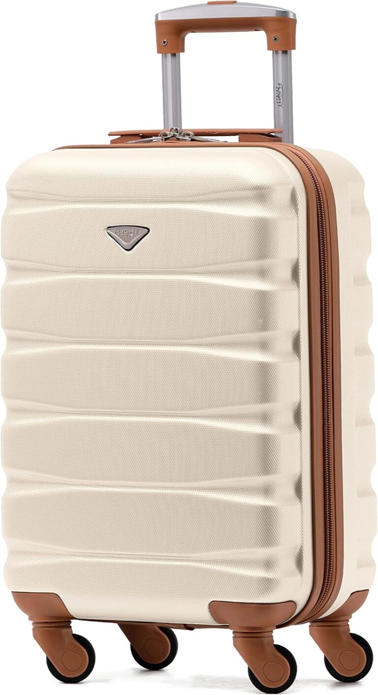 Flight Knight ABS Cabin Suitcase : Valise cabine légère 55 x 35 x 20 cm compatible avec Air France et easyJet