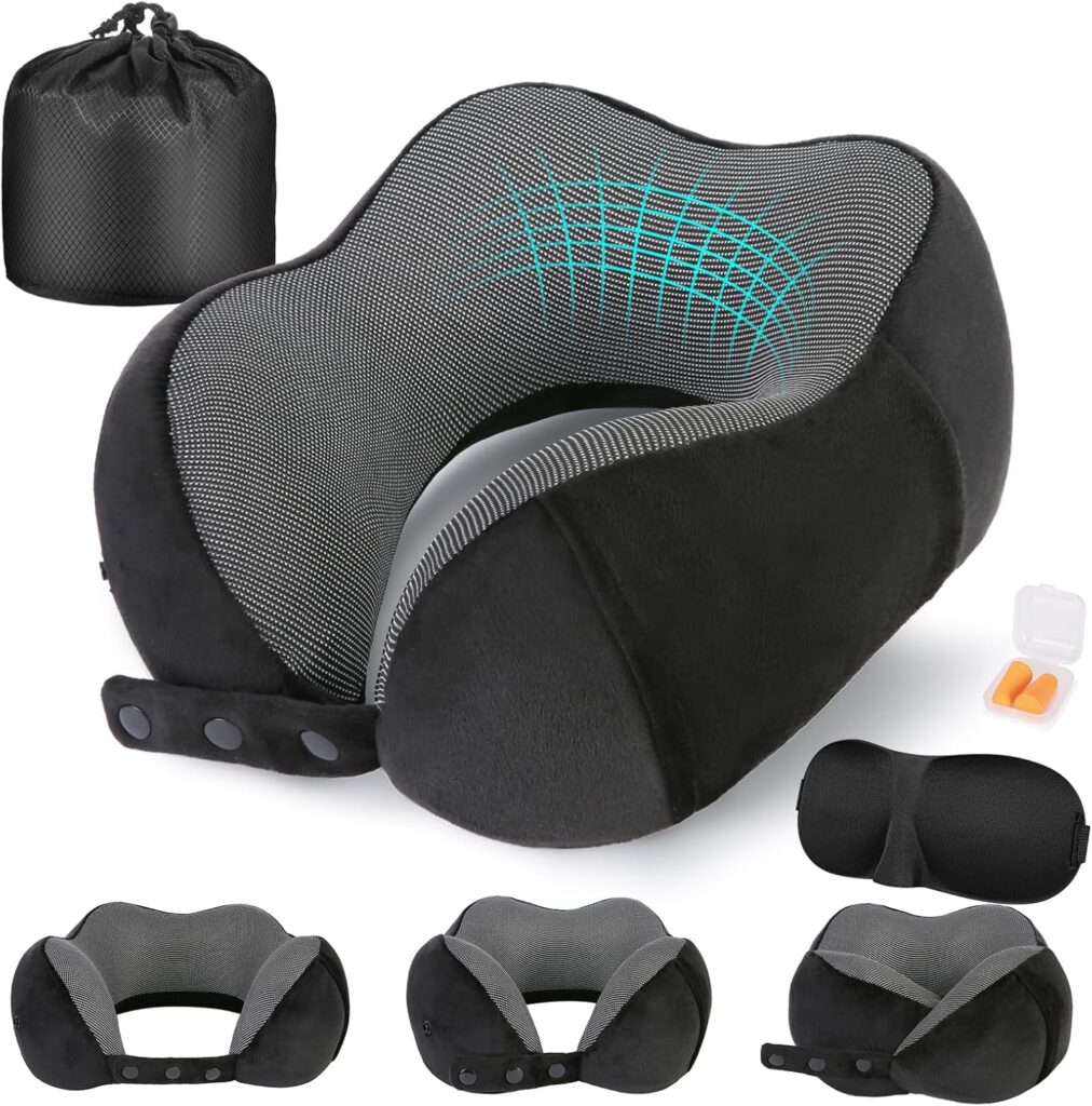 Cirorld Travel Pillow : un oreiller de voyage ergonomique en mousse à mémoire pour les adultes