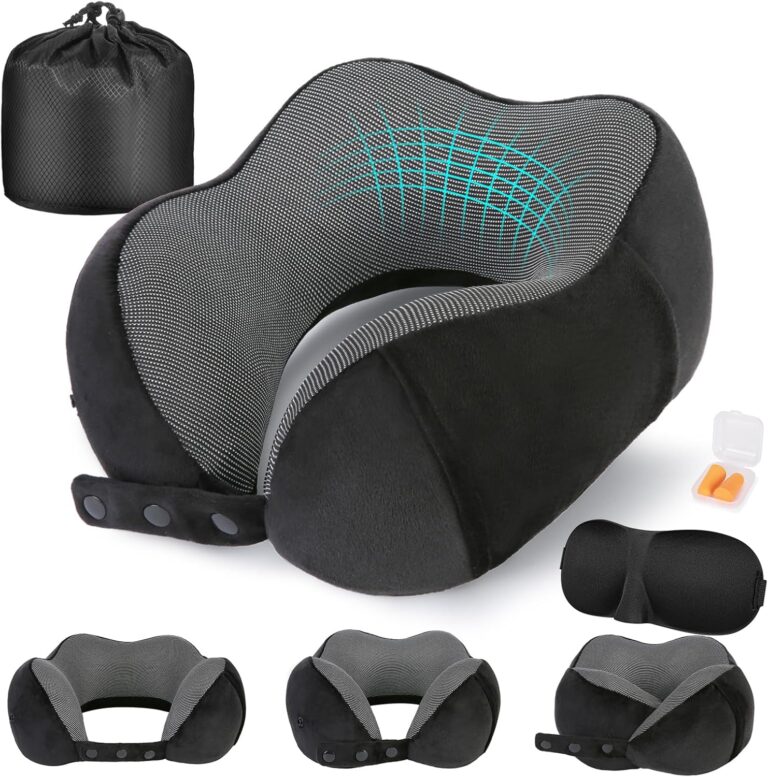 Cirorld Travel Pillow : un oreiller de voyage ergonomique en mousse à mémoire pour les adultes