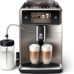 Saeco présente sa machine à café Xelsis Deluxe avec 22 boissons et connexion Wi-Fi.
