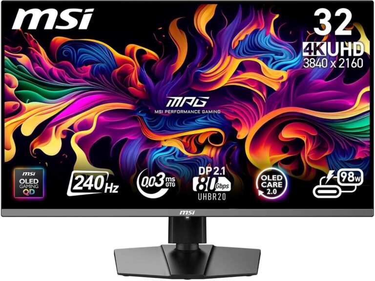 MSI lance le moniteur de jeu MPG 322URX QD-OLED 31.5″ avec technologie avancée UHD
