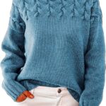 Tunique en maille épaisse pour femmes : mode hivernale et confort du tricot oversized.