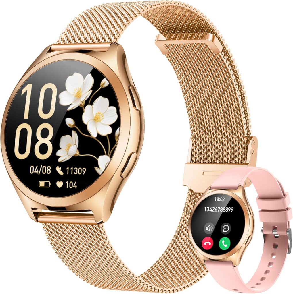 Montre connectée sportive pour femmes : suivi du rythme cardiaque et 110+ modes multisports