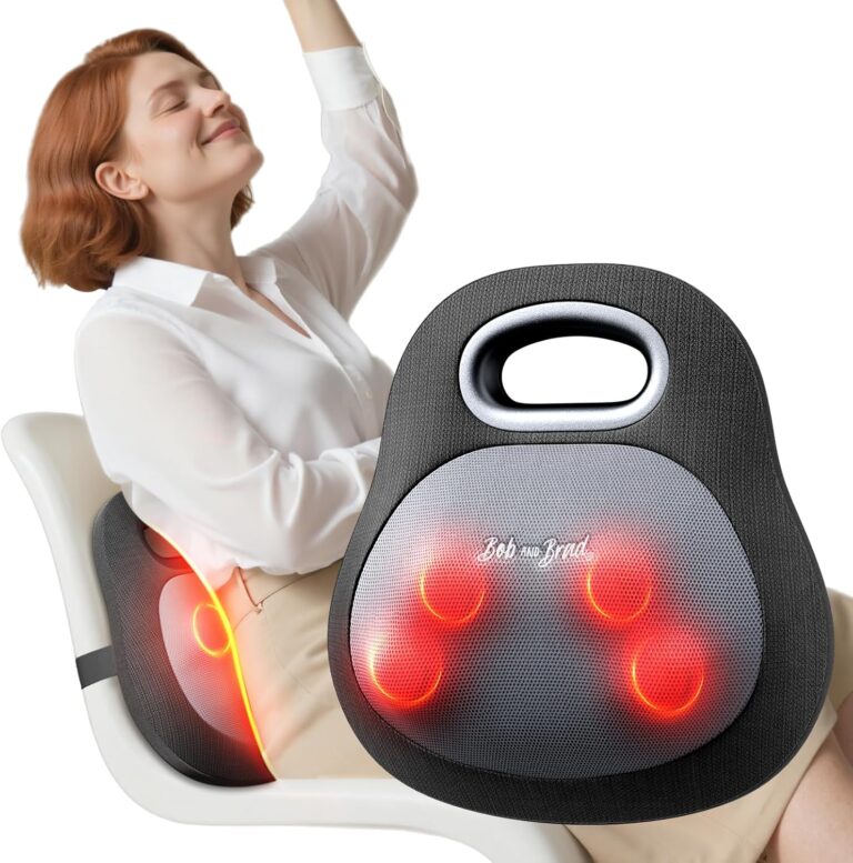 Massage Shiatsu 4D BOB AND BRAD EZBack Go : soulagement de la douleur au bureau et à domicile