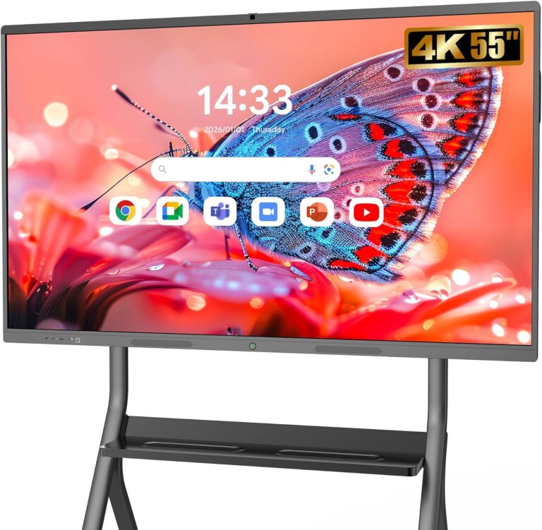 Lancement d’un tableau blanc interactif 55″ 4K UHD adapté aux classes et bureaux professionnels.